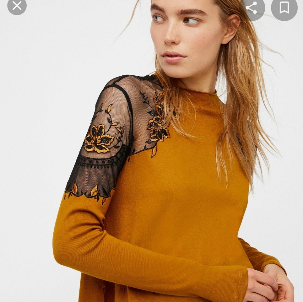 ISO Free People Daniella Butterscotch Top